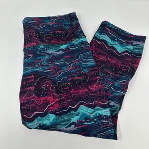 Patagonia Women's Medium Centered‎ Crop Pants Baselayer Canyon Glades Craft Pink